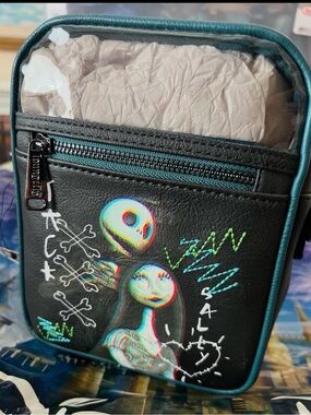 Disney Parks NBC Jack Skellington and Sally Loungefly Crossbody Bag - New